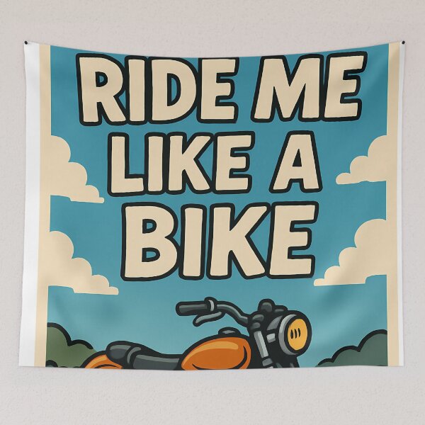 Artikelvorschau, Ride Me Like a Bike – Comic Motorrad Design entworfen und verkauft von PixelForge.com.de.