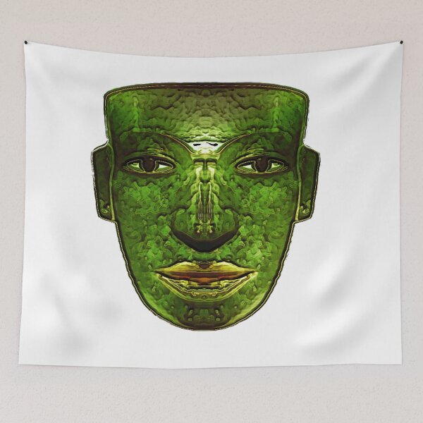 Item preview, Aztec God Mask Jade designed and sold by Static-Fractal.