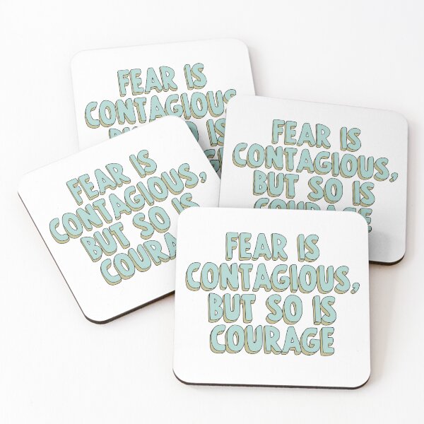 Item preview, Fear Is Contagious But So Is Courage designed and sold by My Kozy Shoppe.
