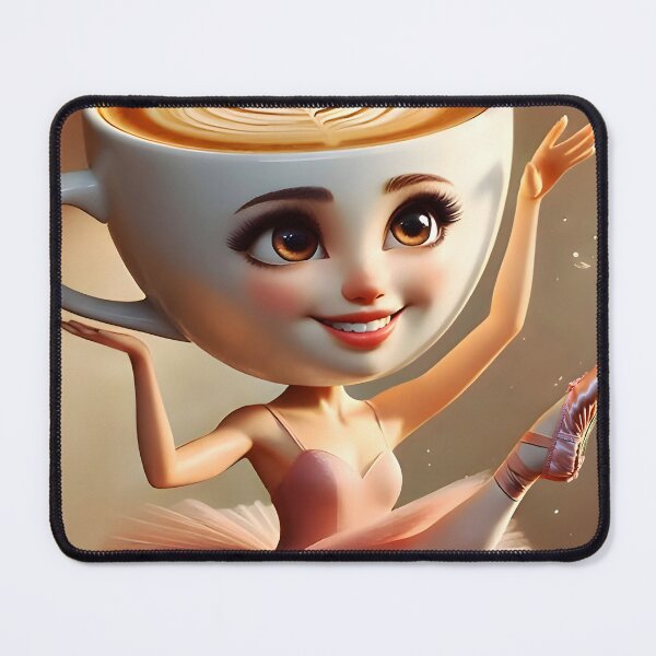 Item preview, Ballet dance move of Ballerina Cappucina - beautiful female brainrot meme designed and sold by EmeraldeaArt.