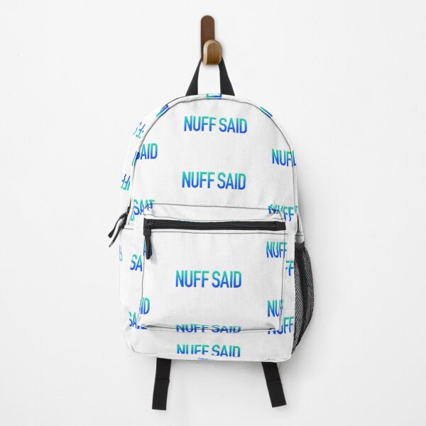 Item preview, Nuff Said in Teal and Blue Modern Minimal designed and sold by Memes N Lore .