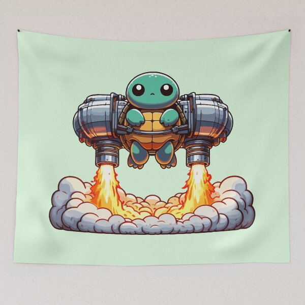 Item preview, Jetpack Turtle – Calm in the Chaos designed and sold by Lyssarien.