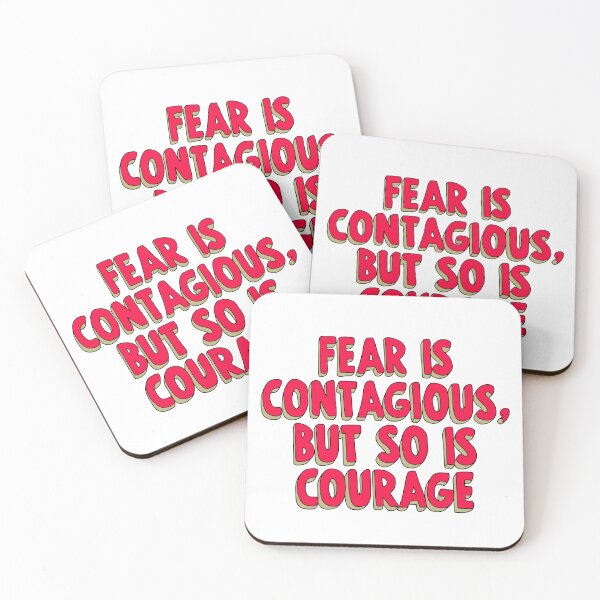 Item preview, Fear Is Contagious But So Is Courage designed and sold by My Kozy Shoppe.