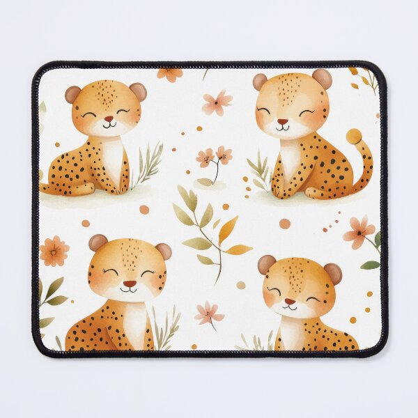 Artikelvorschau, Leoparden und Blumen entworfen und verkauft von ARTelierDigital.