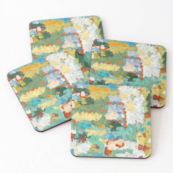 Item preview, Pretty Pastel Abstract in Copper, Blues and Greens designed and sold by Jessielee72.