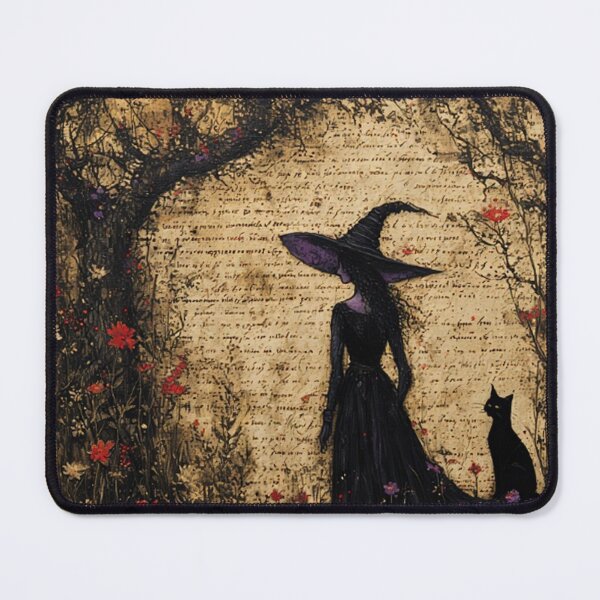 Item preview, Witch and Black Cat designed and sold by TheDarkWardrobe.