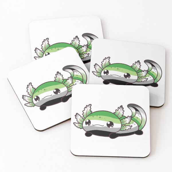 Item preview, Cute Aromantic Axolotl LGBTQ+ Pride merch designed and sold by Professional Monster Ami.