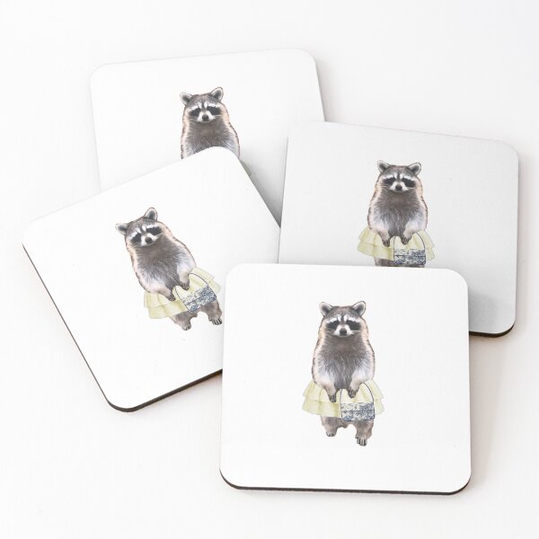 Item preview, El mapache elegante designed and sold by BerryBeach.