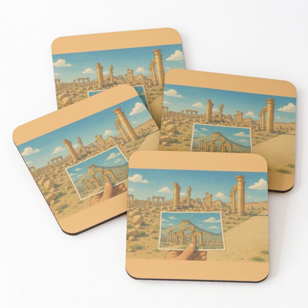 Item preview, Palmyra Castle view of the archaeological area and the archaeological arc de Triomphe  designed and sold by  Bride of the desert.