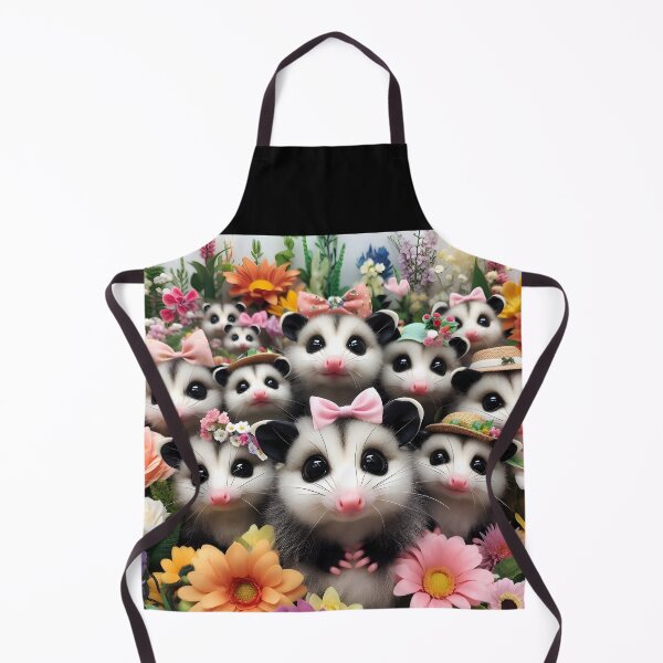 Item preview, Cutie Level 100 – Opossum Group with Pink Bows and Flowers designed and sold by EmeraldeaArt.