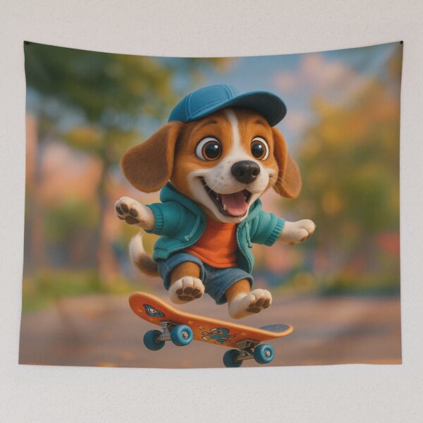 Item preview, Skater Beagle designed and sold by Sillytoe.