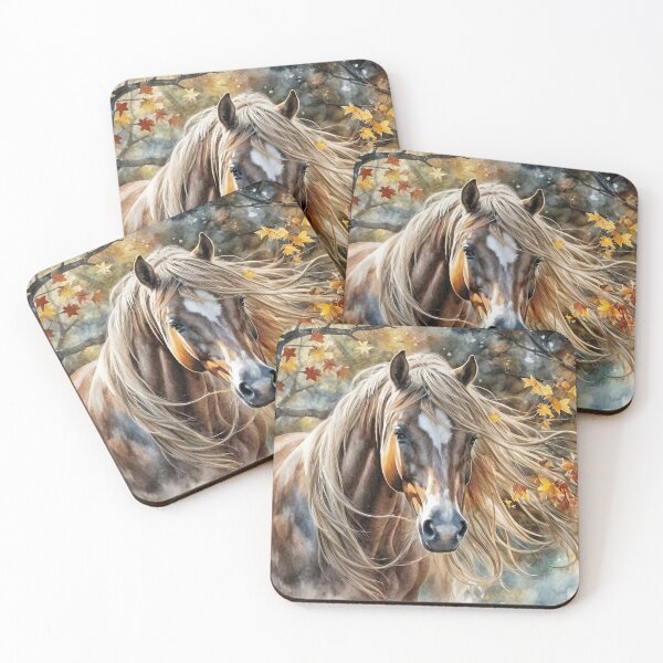Item preview, Horse in Autumn Foliage Fall Colors Pretty designed and sold by Stephanie Laird.