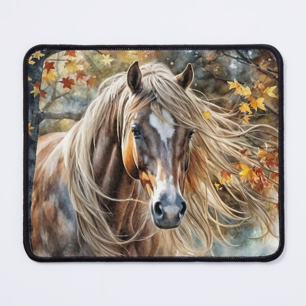 Item preview, Horse in Autumn Foliage Fall Colors Pretty designed and sold by Stephanie Laird.