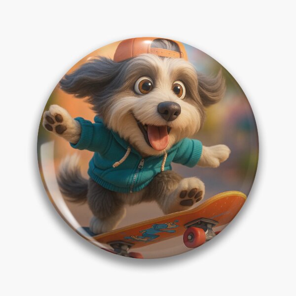 Item preview, Skater Bearded Collie designed and sold by Sillytoe.