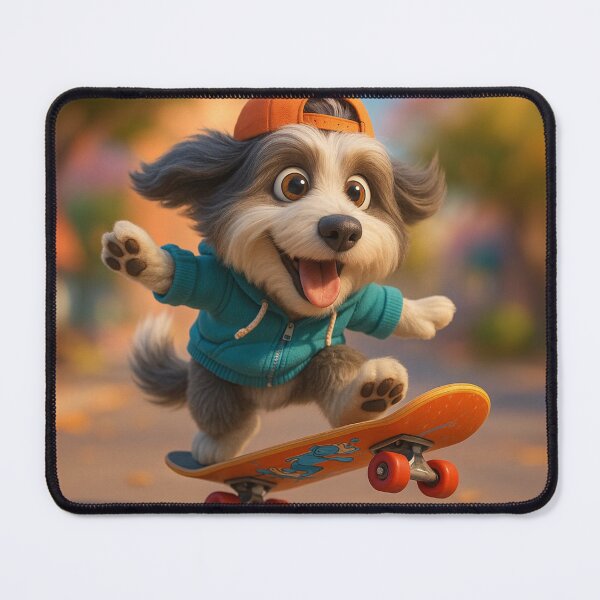 Item preview, Skater Bearded Collie designed and sold by Sillytoe.