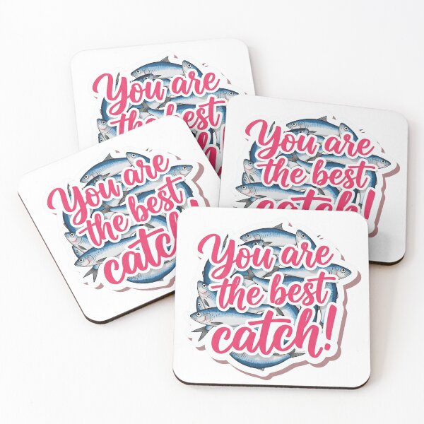 Item preview, You Are The Best Catch! - Cute Fish Pun Love Sticker | Anniversary & Valentine's Gift designed and sold by yelkenb.