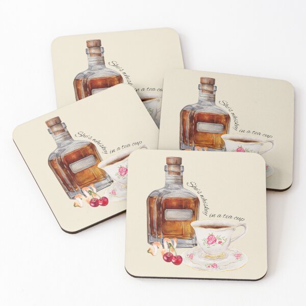 Item preview, She's like Whisky in a Tea Cup designed and sold by LittleWormTrading.