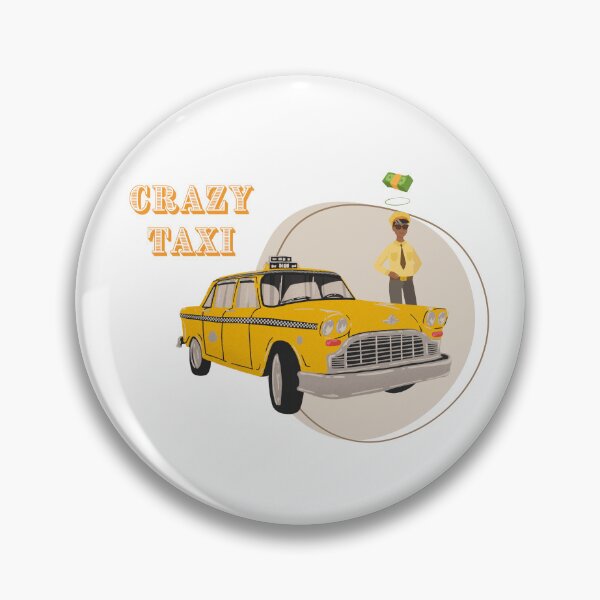 Item preview, Crazy Taxi Retro Vibes – Fun Vintage Cab Driver Design designed and sold by MaverickMarks.
