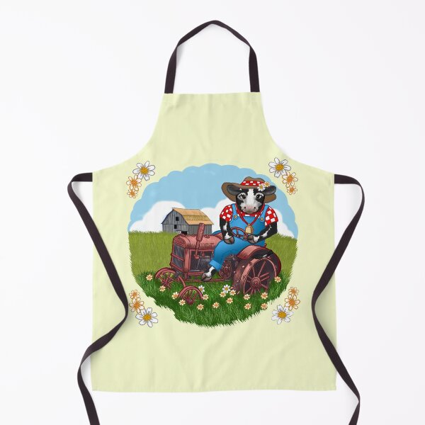 Item preview, Farmer Cow Driving Tractor designed and sold by artmuvz.