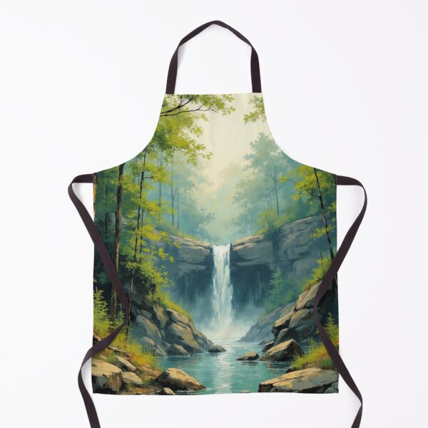Aperçu de l'œuvre Cascade tranquille dans un cadre forestier créée et vendue par Christies Creations.