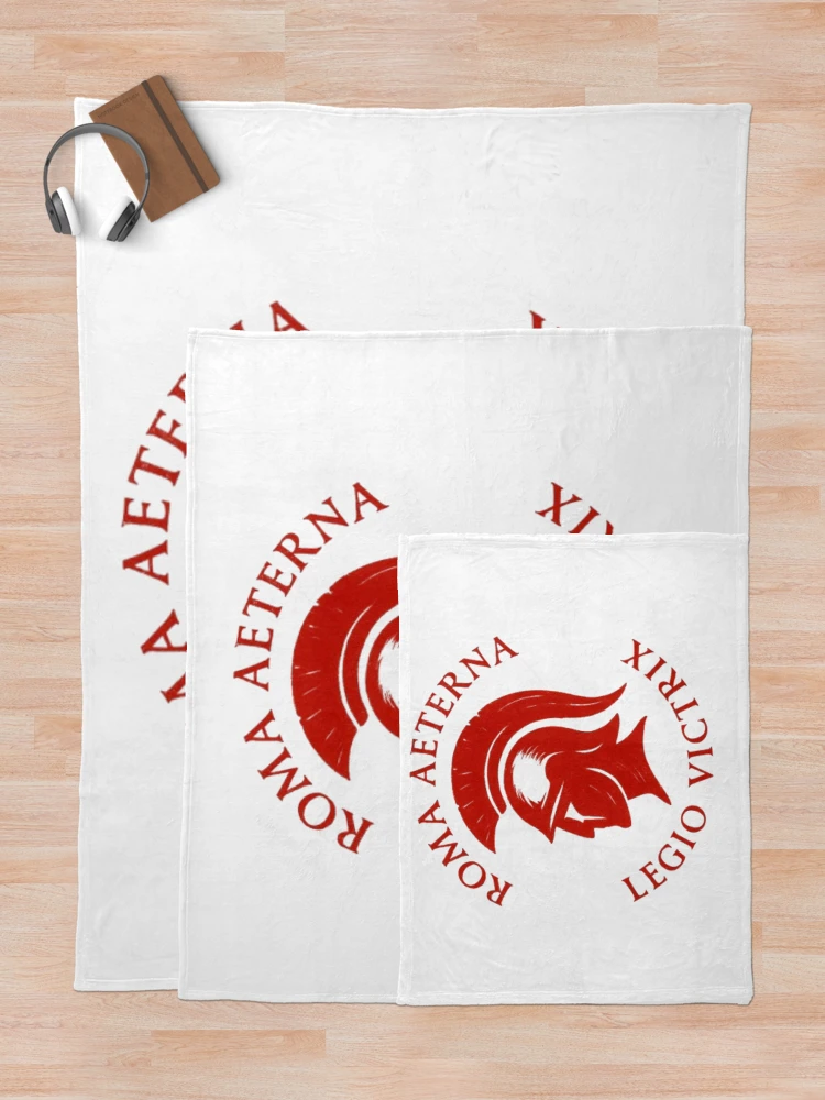 Thumbnail 5 of 6, Throw Blanket, Eternal Rome red designed and sold by Tienda de RobbGar.