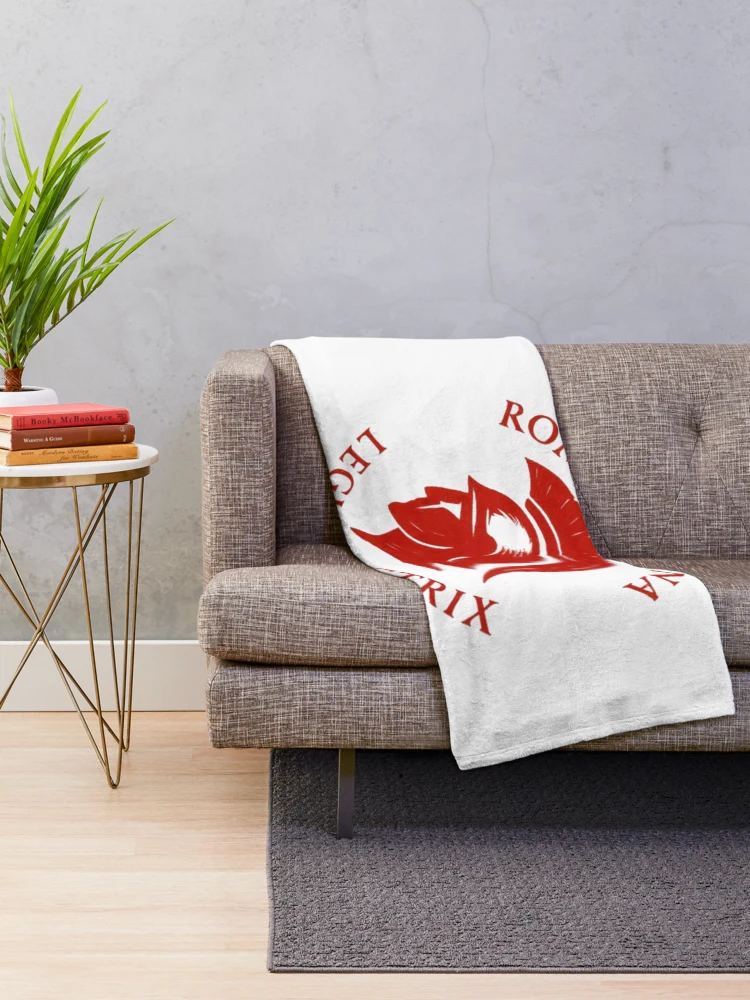 Thumbnail 2 of 6, Throw Blanket, Eternal Rome red designed and sold by Tienda de RobbGar.
