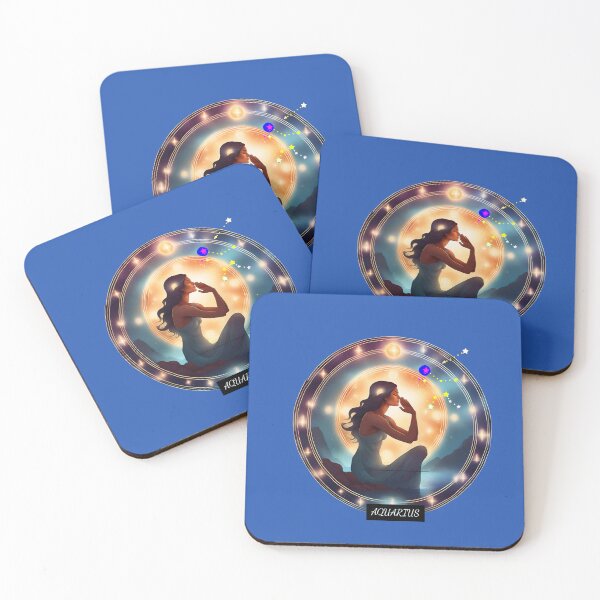 Item preview, AQUARIUS WOMAN SITTING IN THE WATER WISHING UPON HER STARS designed and sold by sweetees4u.