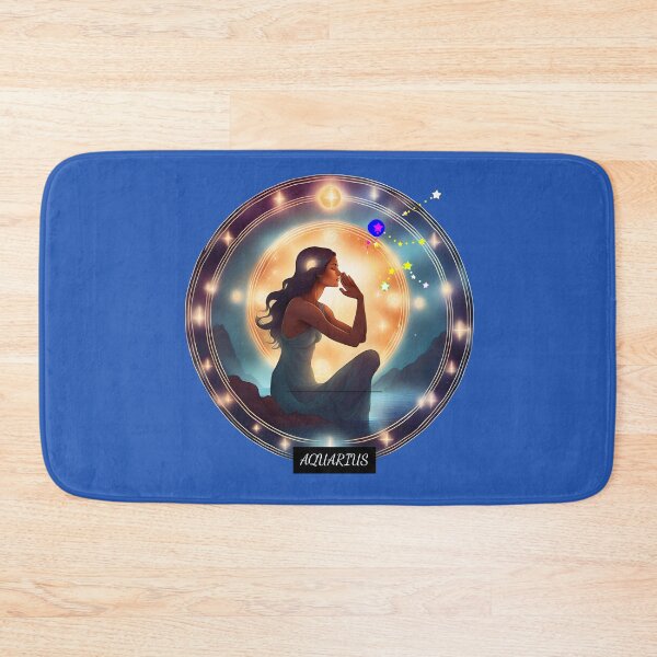Item preview, AQUARIUS WOMAN SITTING IN THE WATER WISHING UPON HER STARS designed and sold by sweetees4u.