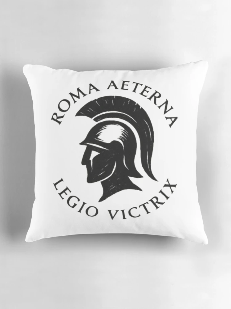 Thumbnail 3 of 4, Pillow, Eternal Rome black designed and sold by Tienda de RobbGar.