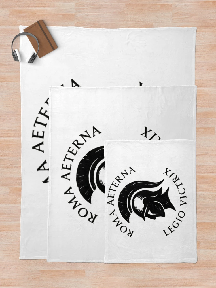 Thumbnail 5 of 6, Throw Blanket, Eternal Rome black designed and sold by Tienda de RobbGar.
