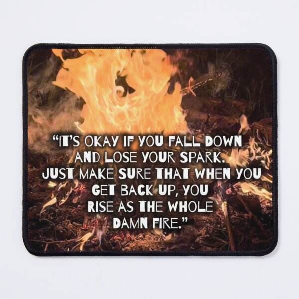 Item preview, Rise as the Whole Damn Fire — Raging Fire & Phoenix Inspirational Quote with Witchy Vibes designed and sold by aadventures.