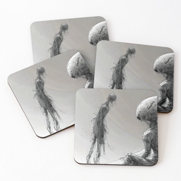 Item preview, Desolate beings confront silence in a surreal wasteland. designed and sold by  uncomfortblanket.