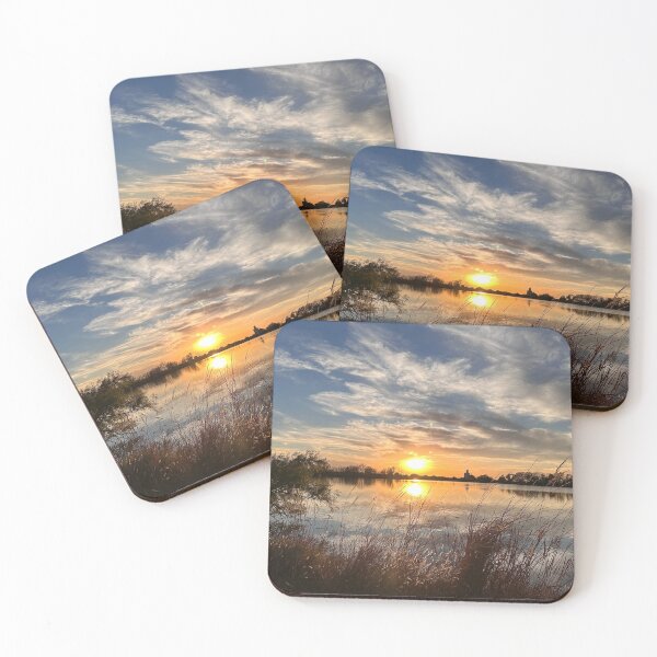 Item preview, Sunset reflected on a pond designed and sold by RnIDesignd.