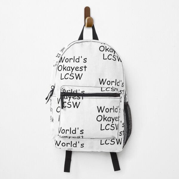Item preview, World's Okayest LCSW Ironic Simple Meme Design. Great gift for therapists, grads, counselors, social workers, mental health workers, supervisors. designed and sold by brodidudie.