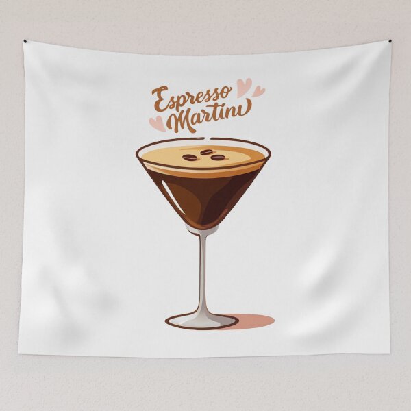 Item preview, Espresso Martini – Stylish Cocktail Illustration with Coffee Vibes designed and sold by pressxstudio.