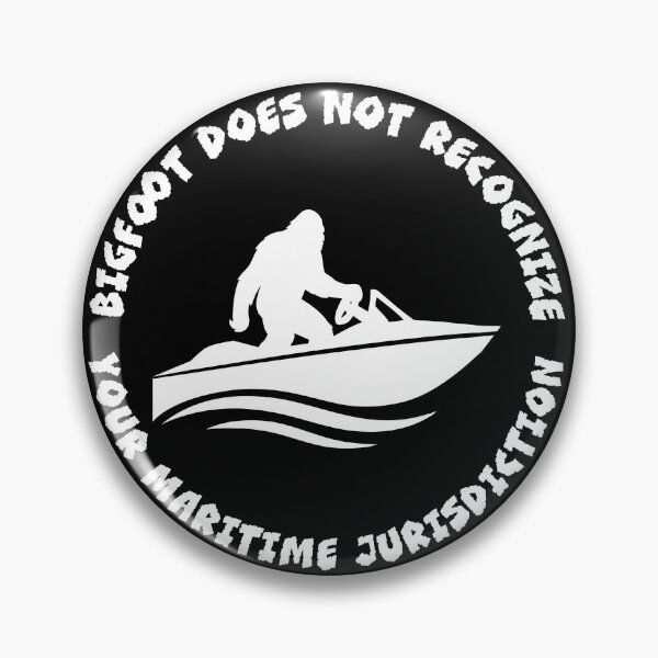 Item preview, Bigfoot Does Not Recognize Your Maritime Jurisdiction – Sovereign Sasquatch Sticker designed and sold by Hearth and Rook.