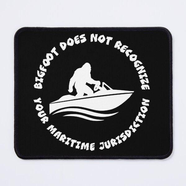 Item preview, Bigfoot Does Not Recognize Your Maritime Jurisdiction – Sovereign Sasquatch Sticker designed and sold by Hearth and Rook.