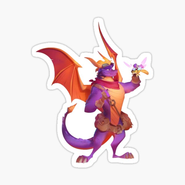 Vista previa del artículo con la obra «Spyro el dragón», diseñado y vendido por TrinketsOddsandEndsEmporium.