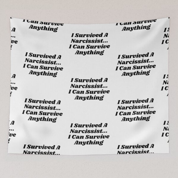 Item preview, I Survived A Narcissist... I Can Survive Anything - Narcissist Survivor Quote Sticker designed and sold by brodidudie.