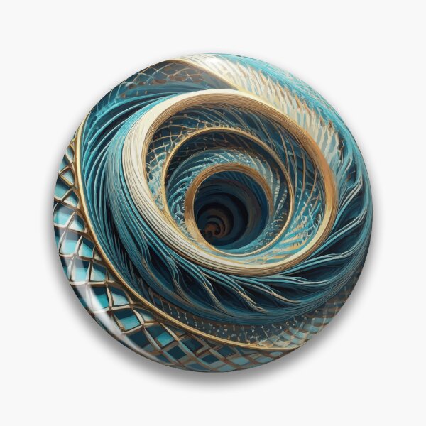 Item preview, Colorful Abstract Fibonacci Art designed and sold by Vicky Brago-Mitchell®.