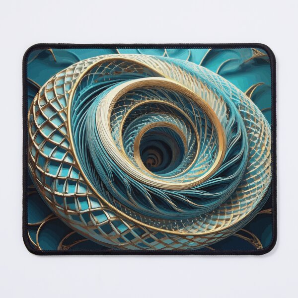 Item preview, Colorful Abstract Fibonacci Art designed and sold by Vicky Brago-Mitchell®.