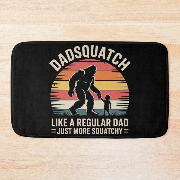 Item preview, Funny Dad Sasquatch Design for Father’s Day – Retro Bigfoot Holding Kid Artwork designed and sold by love3617.