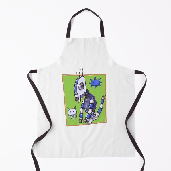 Item preview, Futuristic Robot Surrounded by Floating Cute Science Fiction Characters designed and sold by ELF11design.