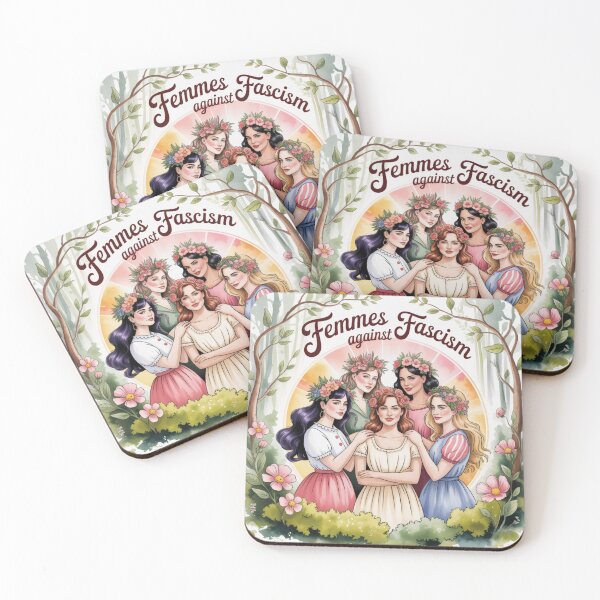 Item preview, Five Femmes Against Fascism  designed and sold by Kristy's Charmed Arts.