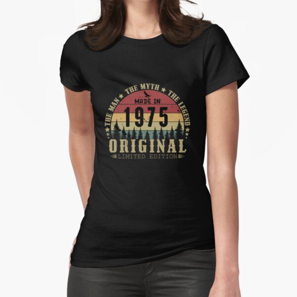 Vista previa del artículo con la obra «Camiseta vintage de 1975: 50 años de ser increíble. Regalo de cumpleaños. Nacido en 1975.», diseñado y vendido por zoriginality.