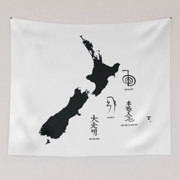 Item preview, Reiki Map - New Zealand designed and sold by marcosty.