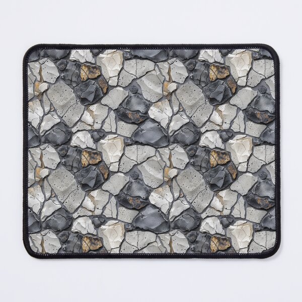Item preview, Rugged Natural Stone Wall with Blue and Earthy Tones designed and sold by NTGUILTY.
