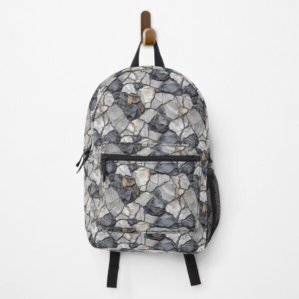Item preview, Rugged Natural Stone Wall with Blue and Earthy Tones designed and sold by NTGUILTY.