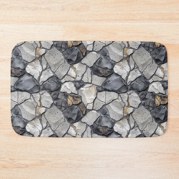 Item preview, Rugged Natural Stone Wall with Blue and Earthy Tones designed and sold by NTGUILTY.