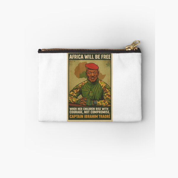 Item preview, Captain of Courage: Ibrahim Traoré with Africa Map designed and sold by ArtistrySky.